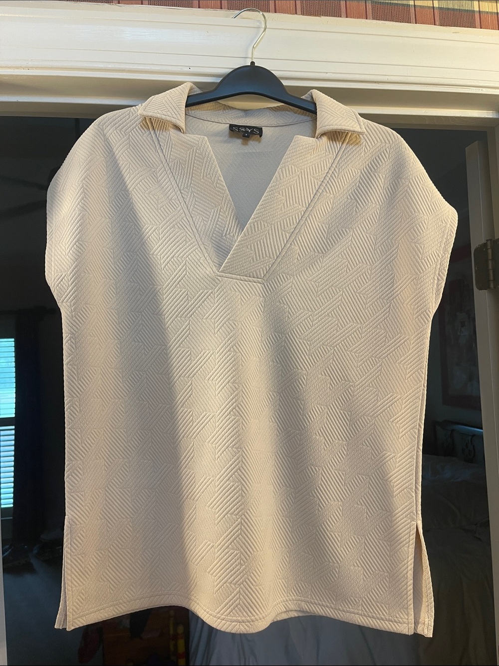 Cream Textured Tunic